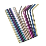 Colorful Metal Straws Set