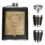 8oz Stainless Steel Hip Flask Gift Set