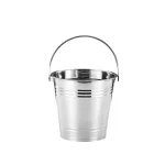 Multifunctional Stainless Steel Ice Bucket with Handles – Round Champagne & Beer Chiller