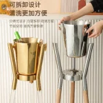 Stainless Steel Champagne Ice Bucket Set with Stand