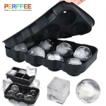 Silicone Ice Ball Mold Tray with Lid