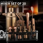 20-Piece Stainless Steel Cocktail Shaker Set