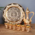 Luxury European-Style Wine Flask & Glass Set