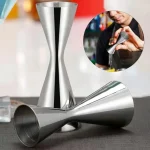 Dual-Sided Stainless Steel Bar Jigger & Measuring Cup